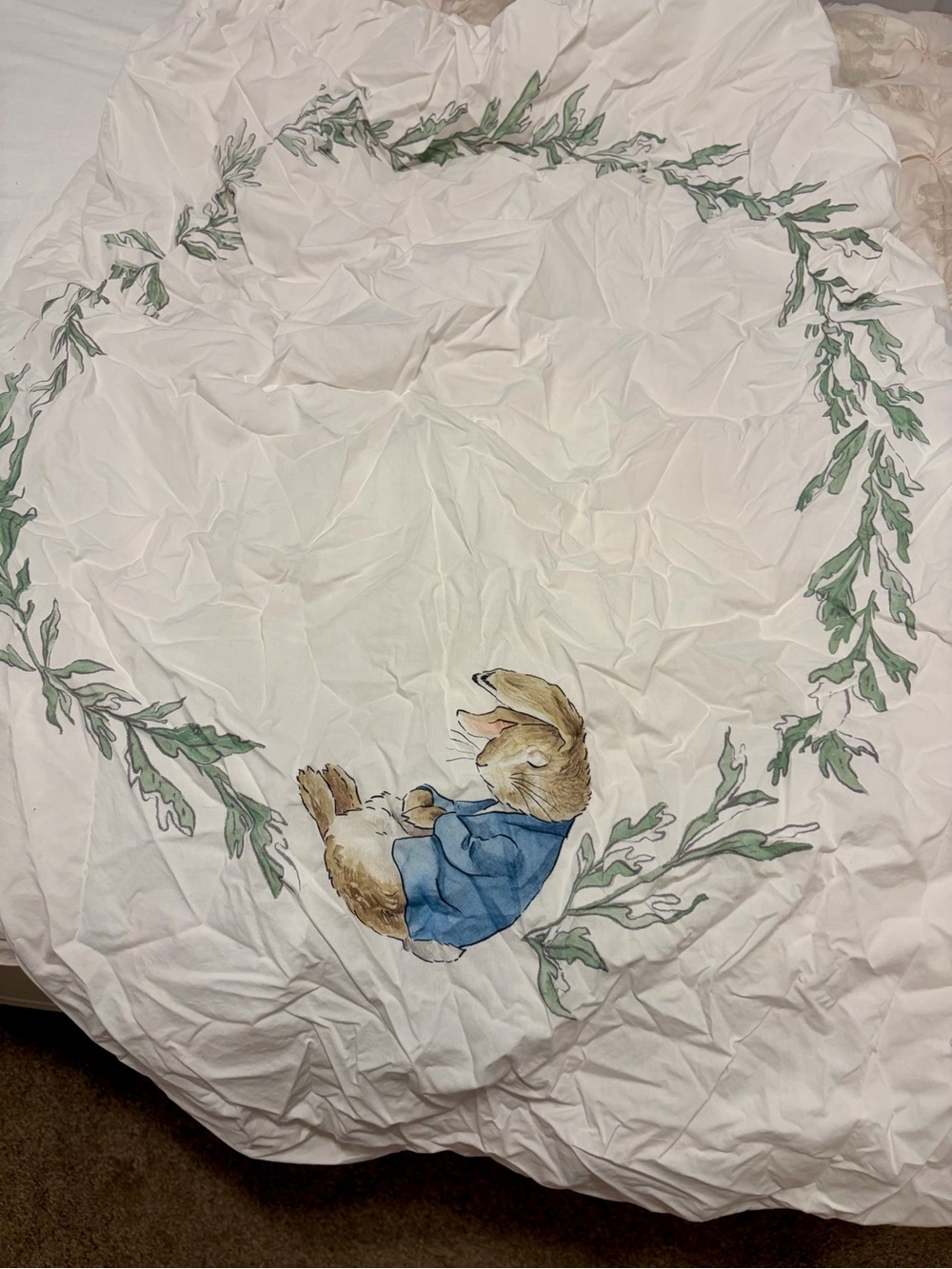 Pottery Barn Kids Peter Rabbit “Portrait” Crib Sheet